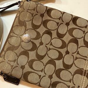 Coach Brown Signature Crossbody Bag